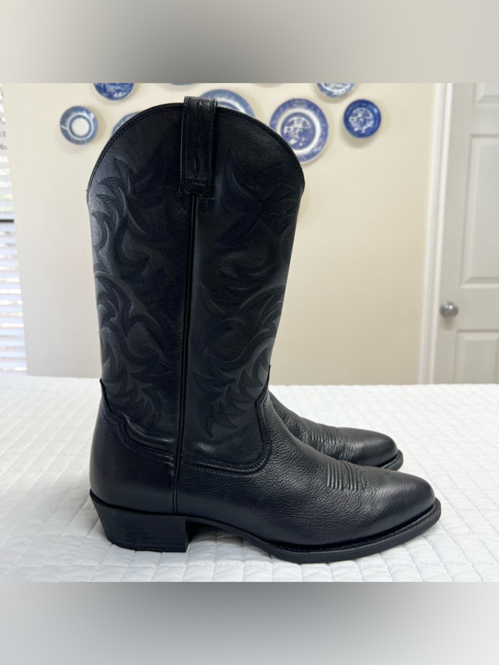 ARIAT MENS HERITAGE DEERTAN WESTERN PERFORMANCE BOOTS LEATHER COWBOY SIZE 14 - Picture 3 of 11